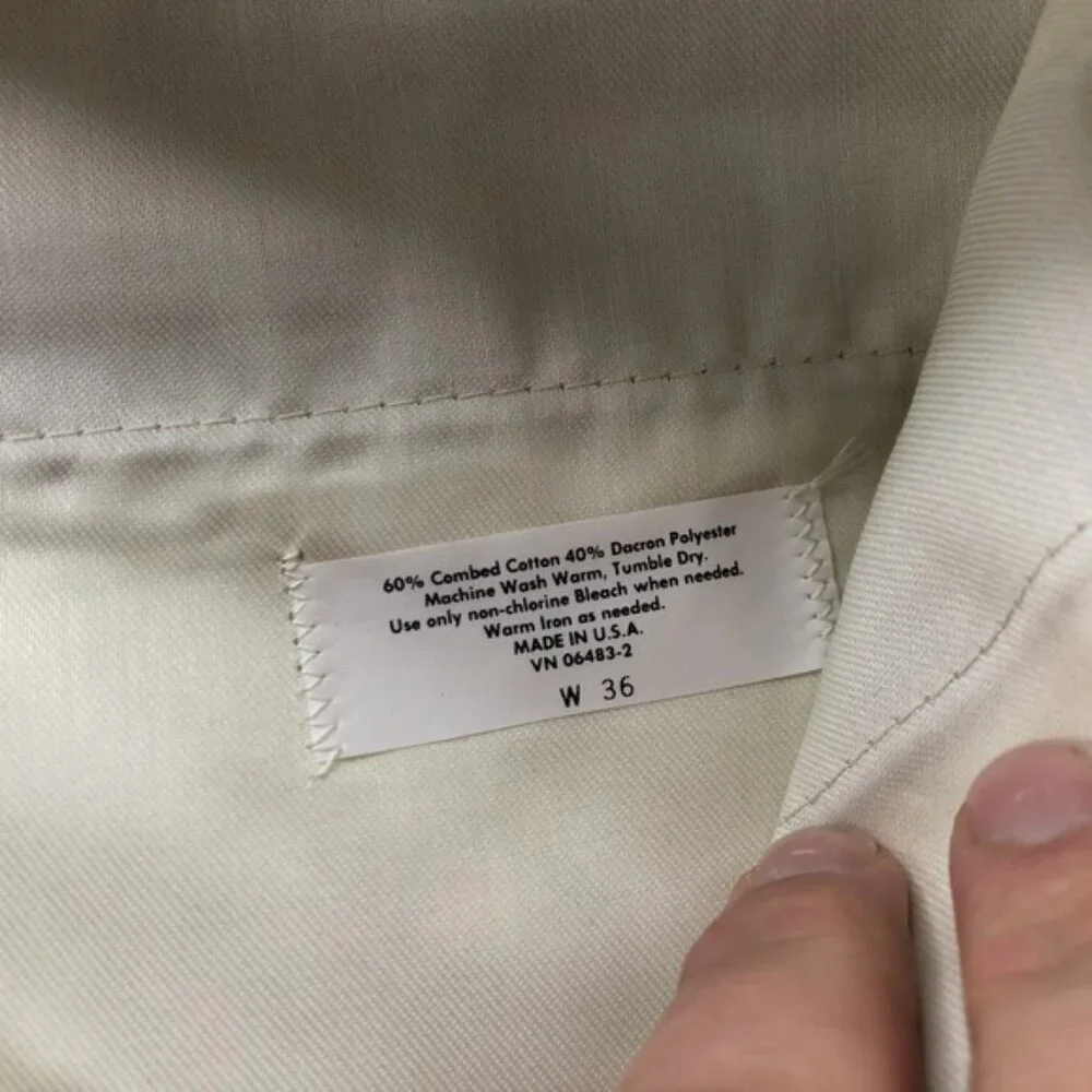 Vintage Par Four Pants Men 36x30 Gray Visa Easy Care Belted Poly Cotton Golf USA